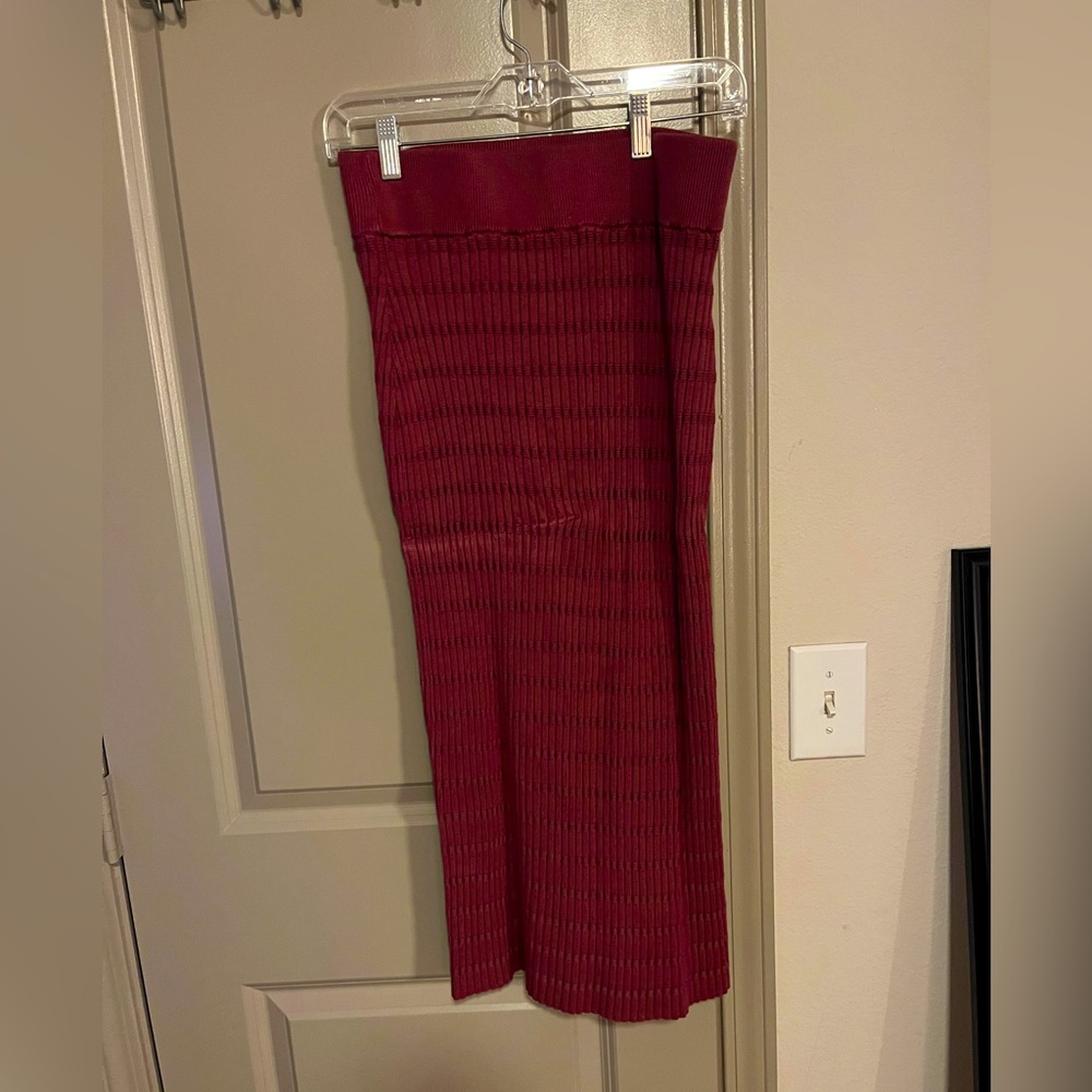 Maroon Pencil Skirt